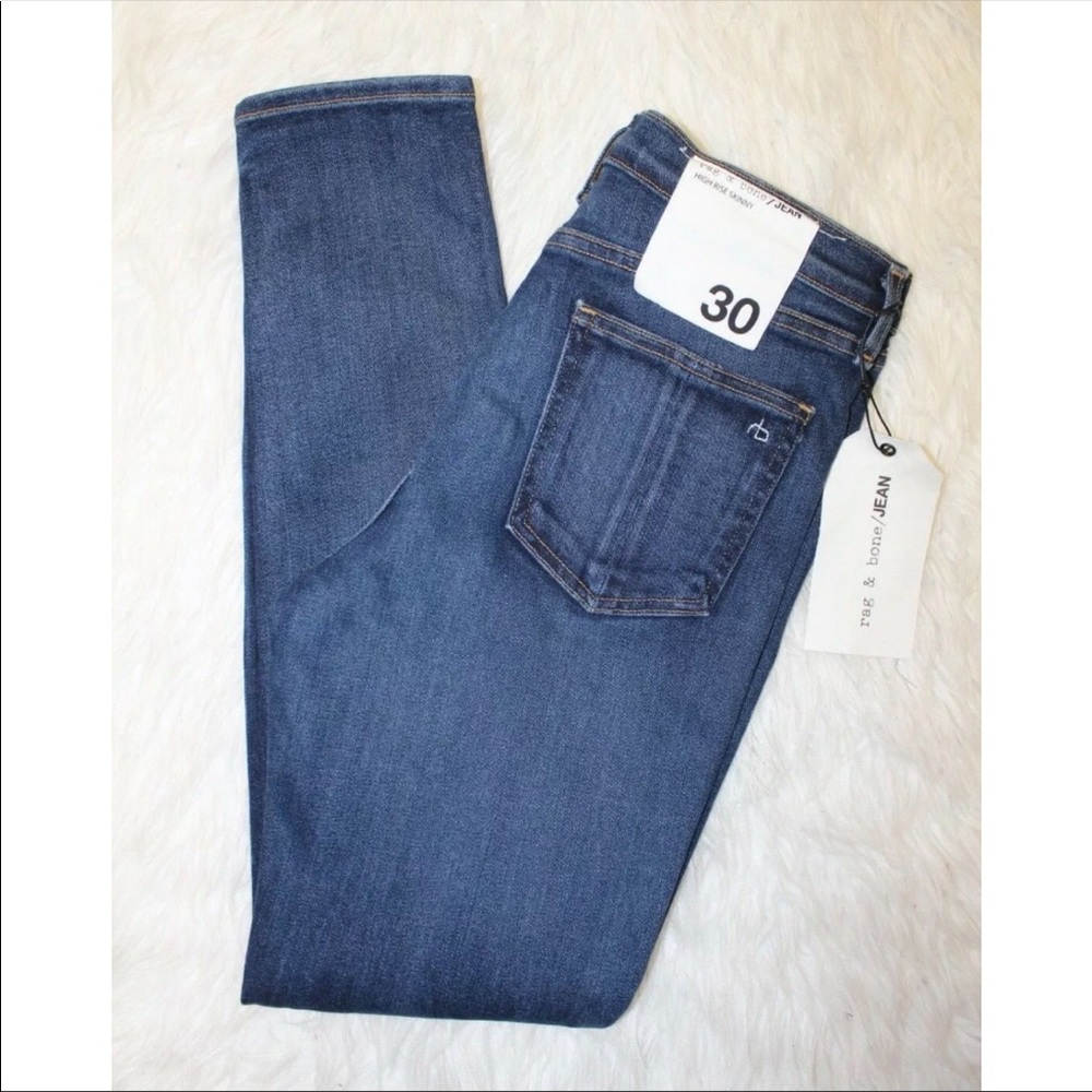 Rag & Bone High Rise Skinny Jeans Shirley Sz 30